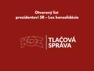 Titulka - Otvorený list prezidentovi SR - Lex konsolidácia